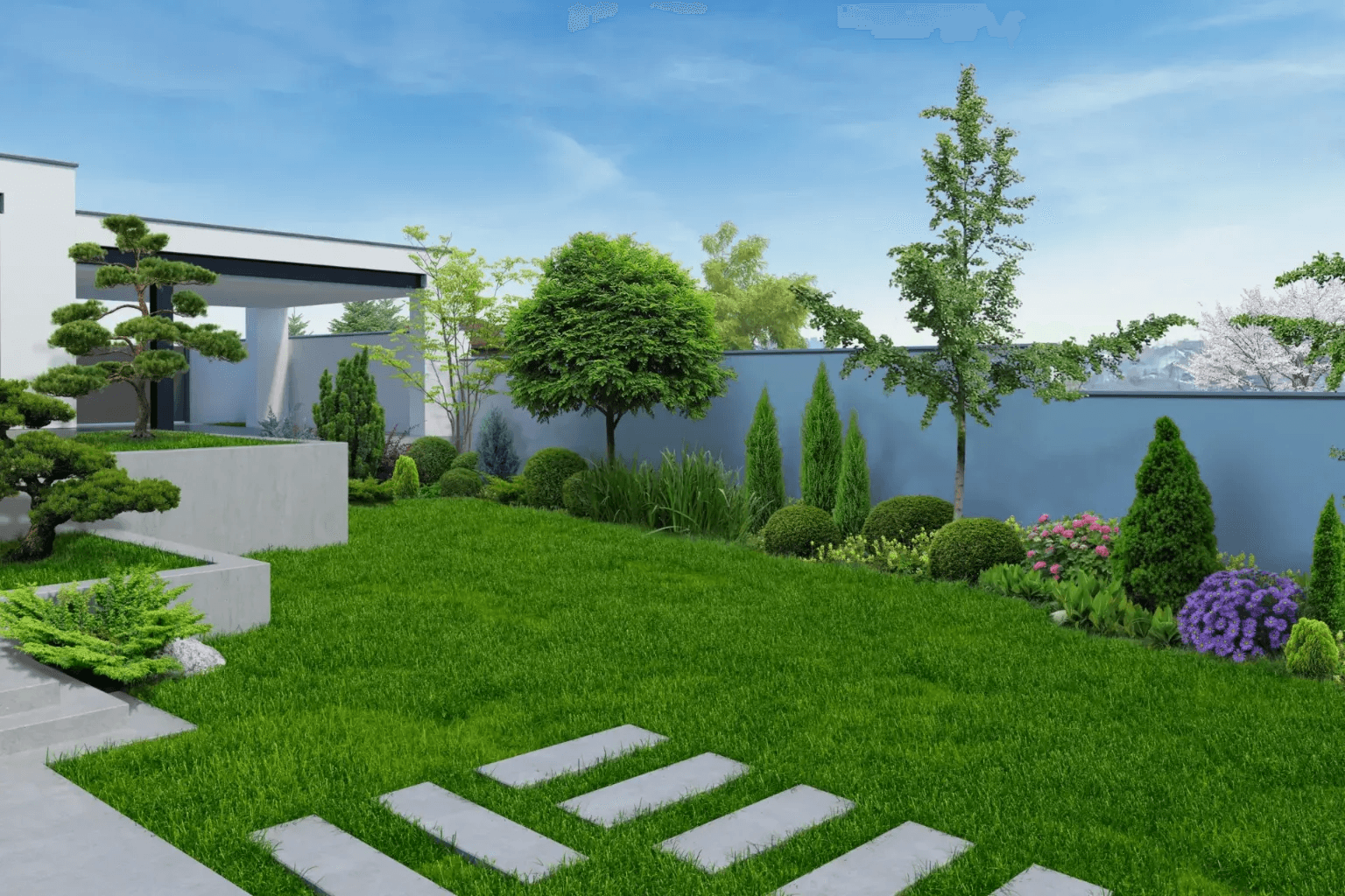 Vegetation and grass